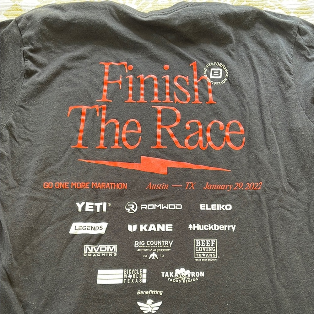 Bare Nutrition BPN Go One More “Set The Standard” Marathon Shirt